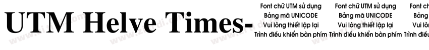 UTM Helve Times字体转换